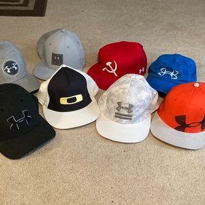 Under Armour hats Oakley hat lot of 8